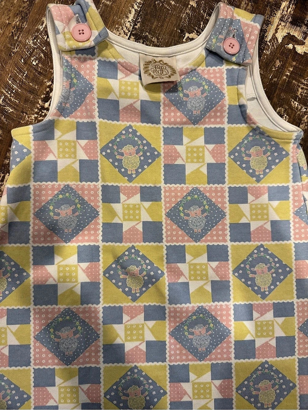 Kids Geometric Patchwork Tank Top